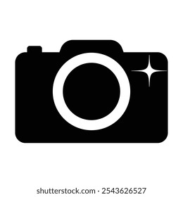 Camera sing icon, vector. photography icon, vector illustration. 