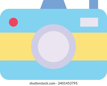 Camera single vector line icon