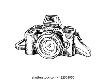 Camera with sketchy style.