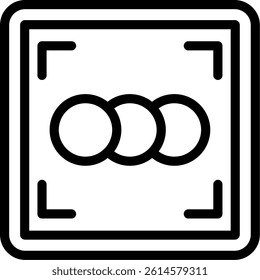 Camera Slow Motion Line Vector Icon Design