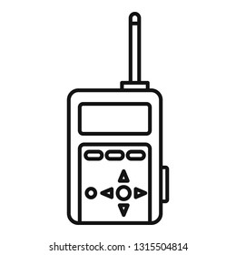 Camera smart remote icon. Outline camera smart remote vector icon for web design isolated on white background