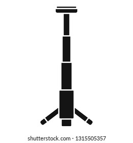 Camera smartphone tripod icon. Simple illustration of camera smartphone tripod vector icon for web design isolated on white background