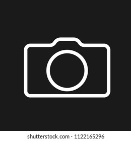 camera social media vector icon