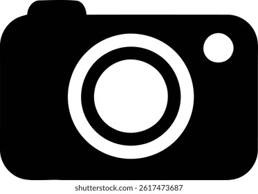 camera solid icon. Design is Suitable for Web Page, Mobile App, UI, UX and GUI design.