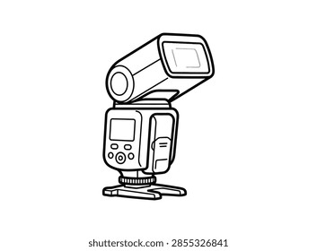 Camera Speedlight External Flash Gun Icon