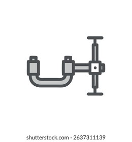 Camera stabilizer icon in flat design on White Background