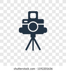 Camera Stand vector icon isolated on transparent background, Camera Stand transparency logo concept