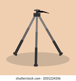 camera stand vector type design in black color