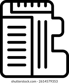 Camera Storage Line Vector Icon Design