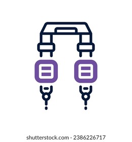 camera strap dual tone icon. vector icon for your website, mobile, presentation, and logo design.