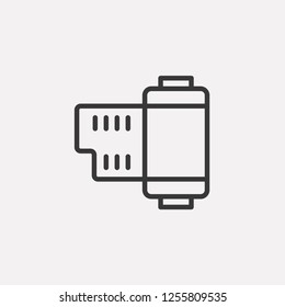 Camera strip icon isolated on background. Photography symbol modern, simple, vector, icon for website design, mobile app, ui. Vector Illustration