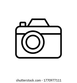 Camera, summer icon. Simple line, outline vector elements of vacation icons for ui and ux, website or mobile application