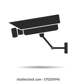 Camera surveillance, icon. Vector illustration