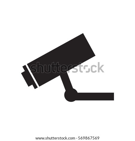 camera surveillance security vigilance pictogram vector illustration eps 10
