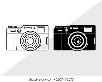 Camera SVG Printable Vektorgrafik