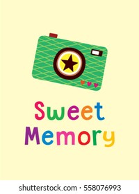 camera sweet memory greeting card