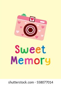 camera sweet memory greeting card