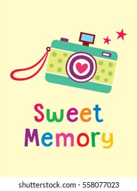 camera sweet memory greeting card