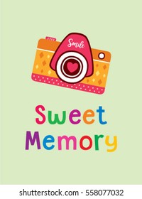 camera sweet memory greeting card
