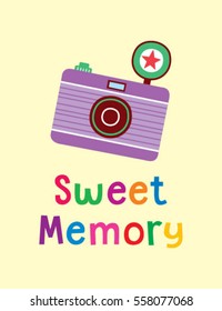 camera sweet memory greeting card