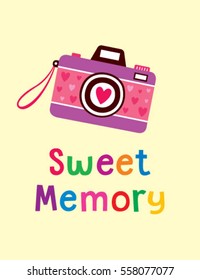 camera sweet memory greeting card
