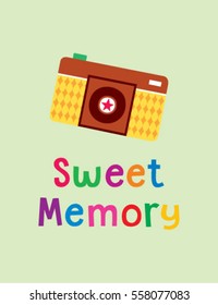 camera sweet memory greeting card