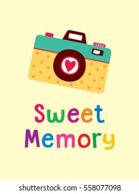 camera sweet memory greeting card