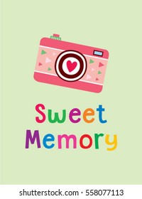 camera sweet memory greeting card
