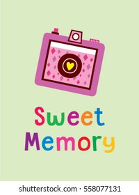 camera sweet memory greeting card