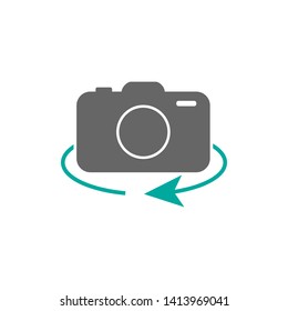 Camera switch icon design vector illustration.