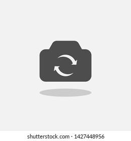 Camera switch isolated on white background. Vector illustration. Eps 10.