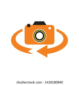 Camera switch vector icon. filled flat sign for mobile concept and web design. Rotate photo camera mode simple solid icon. photo camera sign icon. Change front to back