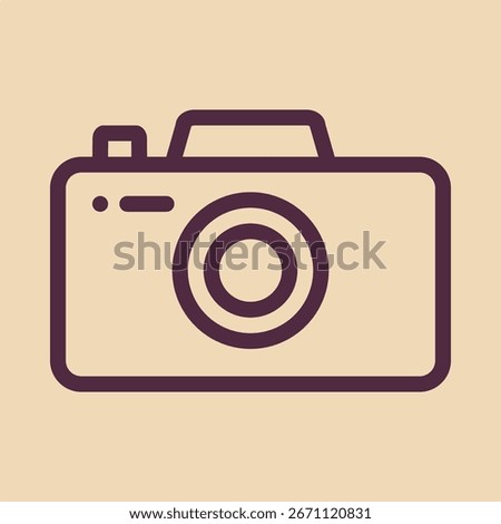 Camera symbol artwork trendy useful vector Illustration design fascinating colorful background.eps