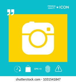 Camera symbol icon