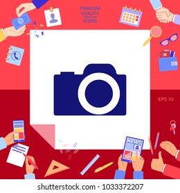 Camera symbol icon