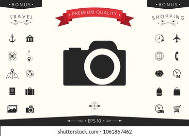 Camera symbol icon