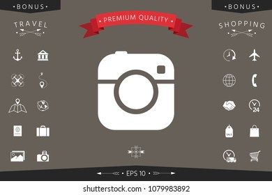 Camera symbol icon