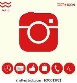 Camera symbol icon