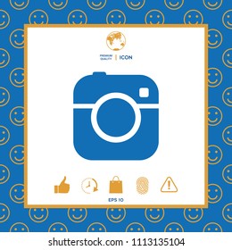 Camera symbol icon
