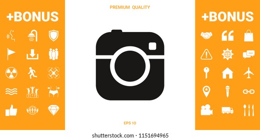 Camera symbol icon