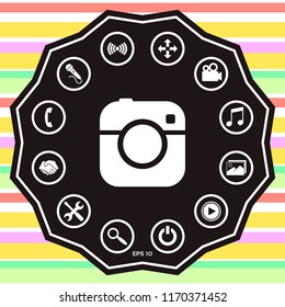Camera symbol icon