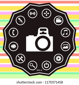 Camera symbol icon