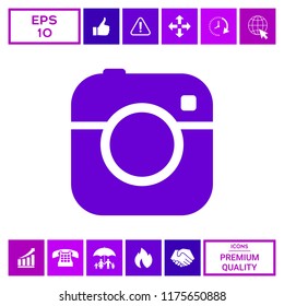 Camera symbol icon