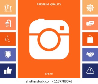 Camera symbol icon