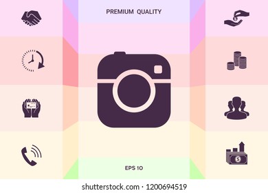 Camera symbol icon