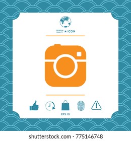 Camera symbol icon
