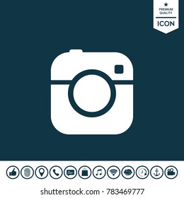 Camera symbol icon