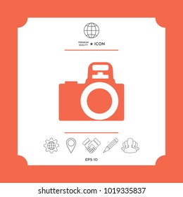 Camera symbol icon. Element for your design