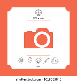 Camera symbol icon. Element for your design