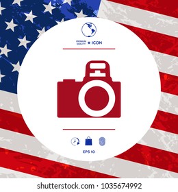 Camera symbol icon. Element for your design